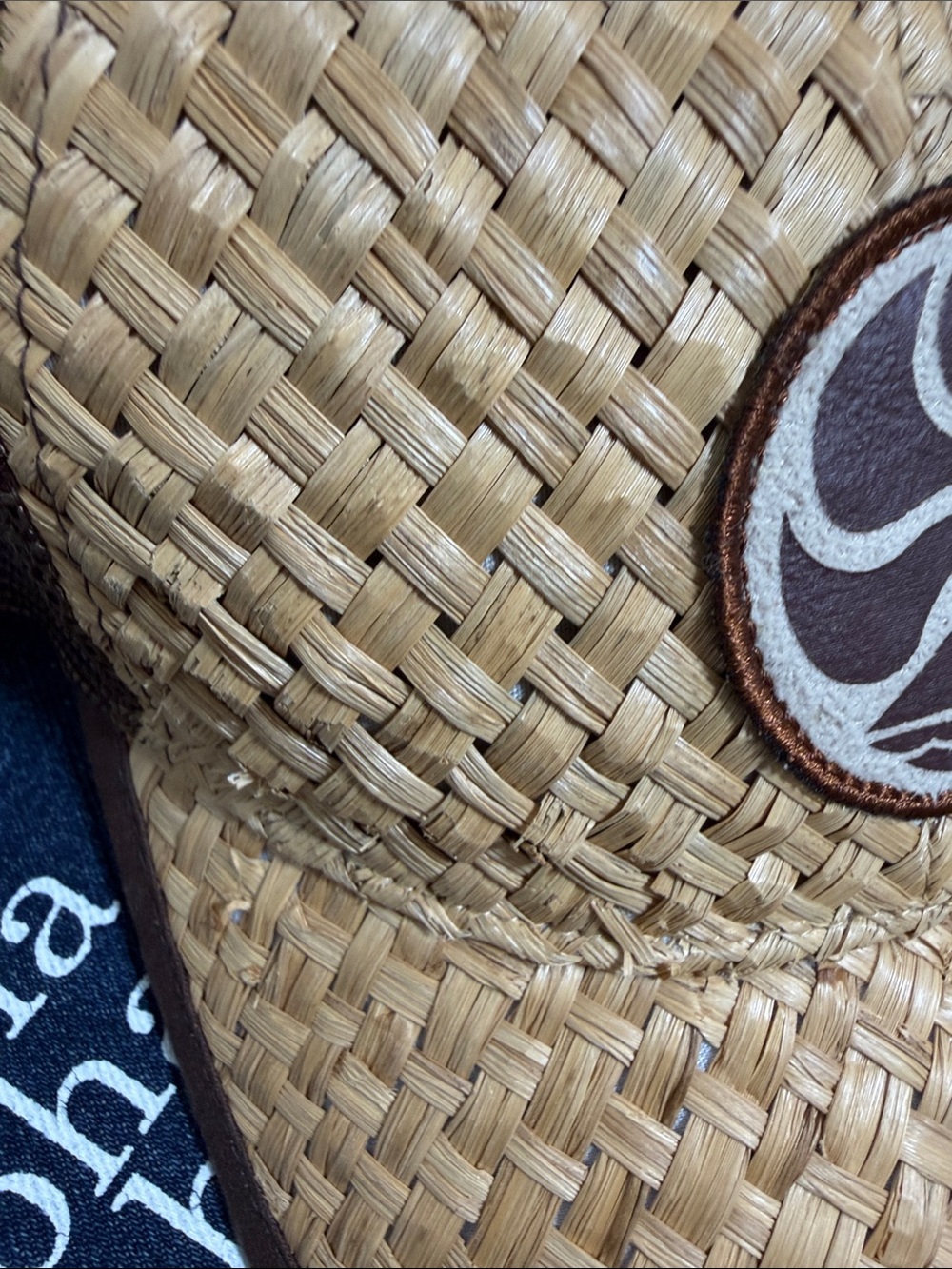 Bundle Mahalo Aloha Navy Tote with Hat - Picture 3 of 16